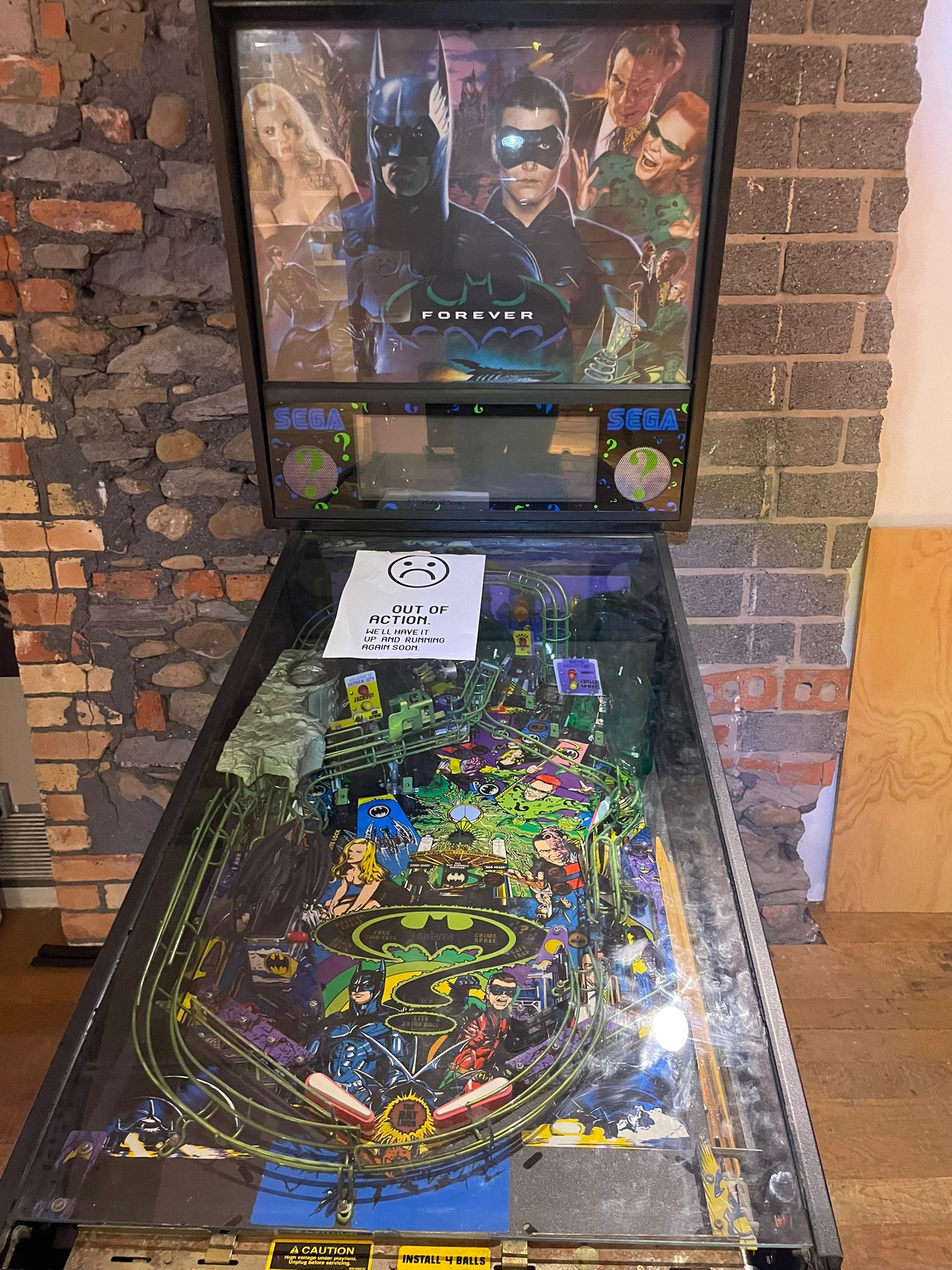 The Case of the Weak Flippers & The 3 Rogue Screws (Batman Forever @ UO Arcade)