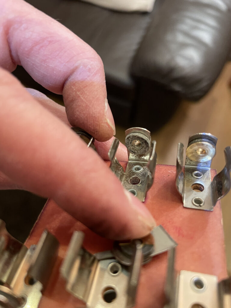corroded battery holder